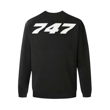 BOEING 747 Men's Oversized Fleece Crew Sweatshirt e-joyer